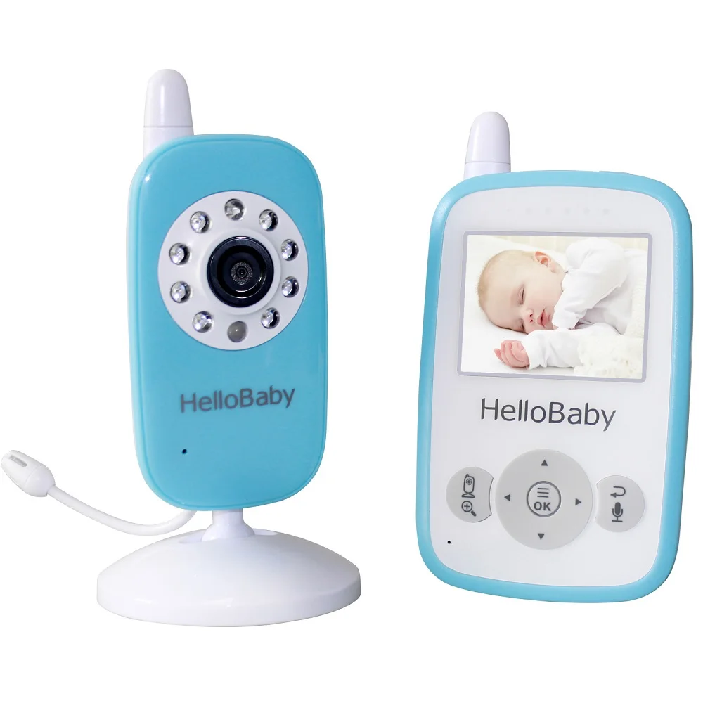 

2.4 Inch Hello Baby Wireless Video Baby Monitor with Infrared Night Vision & 2 Ways Talking,Connect Multiple Cameras,Lullabies