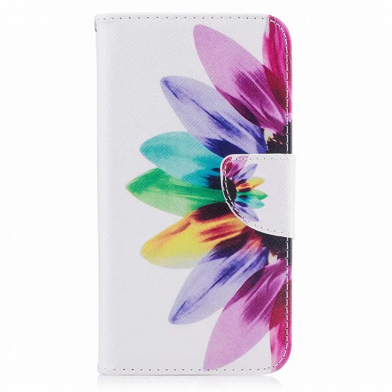 Sunflower X Роскошный чехол для телефона для samsung Galaxy j3 j5 Prime J2 Pro Xcover4 A750 Note 8 9 j1 Симпатичные Окрашенные сливы откидная крышка DP07Z - Цвет: Sunflower X