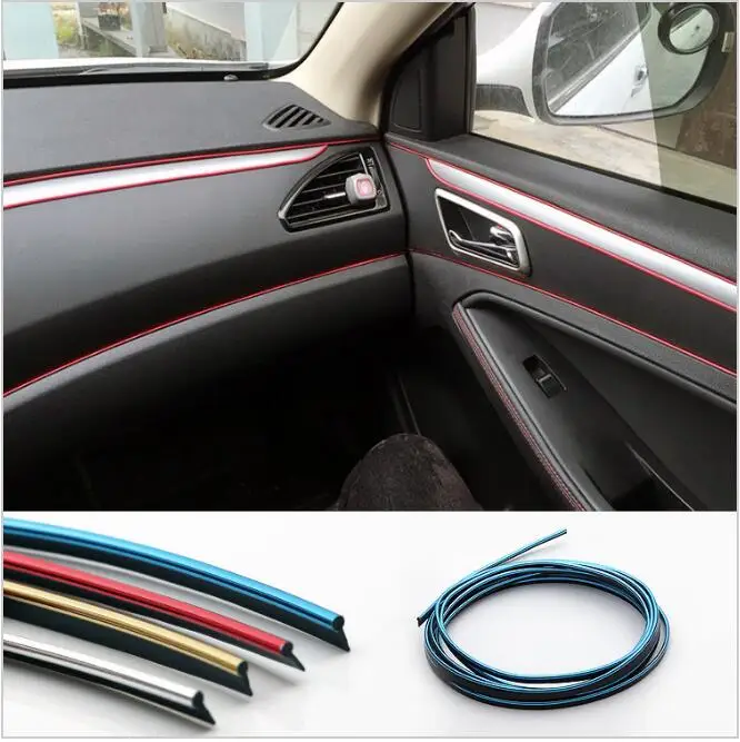 

5M Car Styling Refit Decoration Strip For Audi q7 Q5 skoda octavia a5 hyundai accent renault scenic 2 kia sportage 3 Accessories