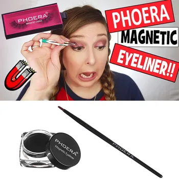 

PHOERA Eyeliner Magnetic Eyeliner +Brush Waterproof And Sweat-proof Best-selling Long Lasting Professional Eye Liner 2019 June4