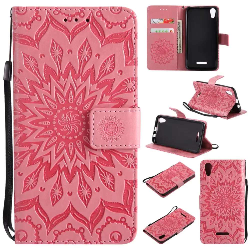 

SsHhUu Wallet Flip Cover Leather Cover Mandala Flower Wallet for WIko lenny 2 3 4 Case For Wiko PULP FBA 4G Slide2 Case