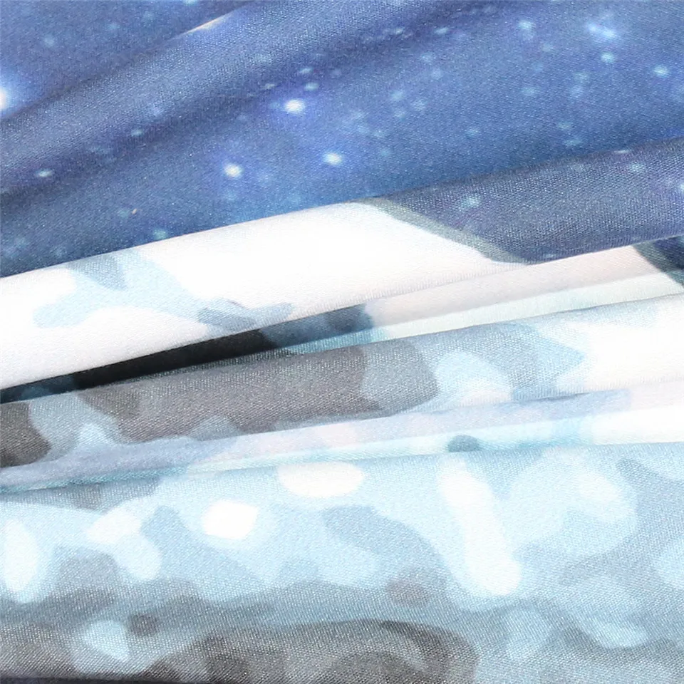 Постельные принадлежности Outlet Moon Eclipse меняющийся Комплект постельного белья с рисунком галактики пододеяльник с наволочками 3D пейзаж постельный комплект из 3 предметов
