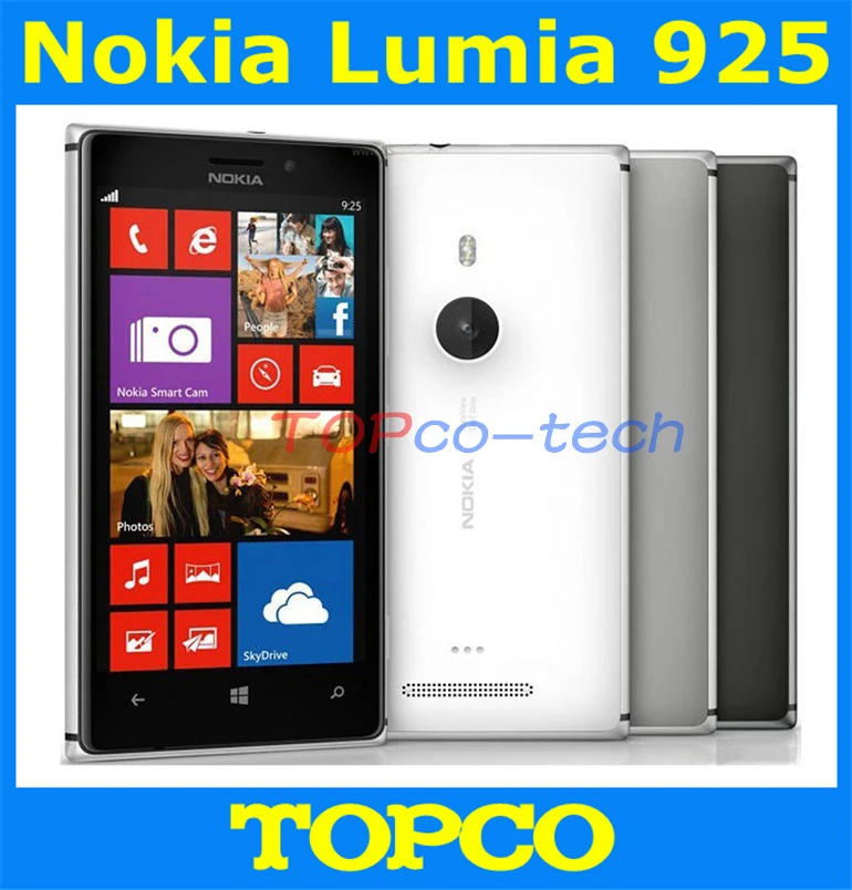 Цена за Разблокирована Оригинальный Nokia Lumia 925 Windows8 OS мобильный телефон Dual Core 4.5 "WI FI GPS 1 ГБ RAM 16 ГБ ROM 8MP Nokia 925 Смартфон Цена за Разблокирована Оригинальный Nokia Lumia 925 Windows8 OS мобильный телефон Dual Core 4.5 "WI FI GPS 1 ГБ RAM 16 ГБ ROM 8MP Nokia 925 Смартфон