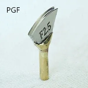 

F2.5 (2 mm) fan and circular groove pressure while metal head PGF - F2.5 leather carving tools leather craft tools
