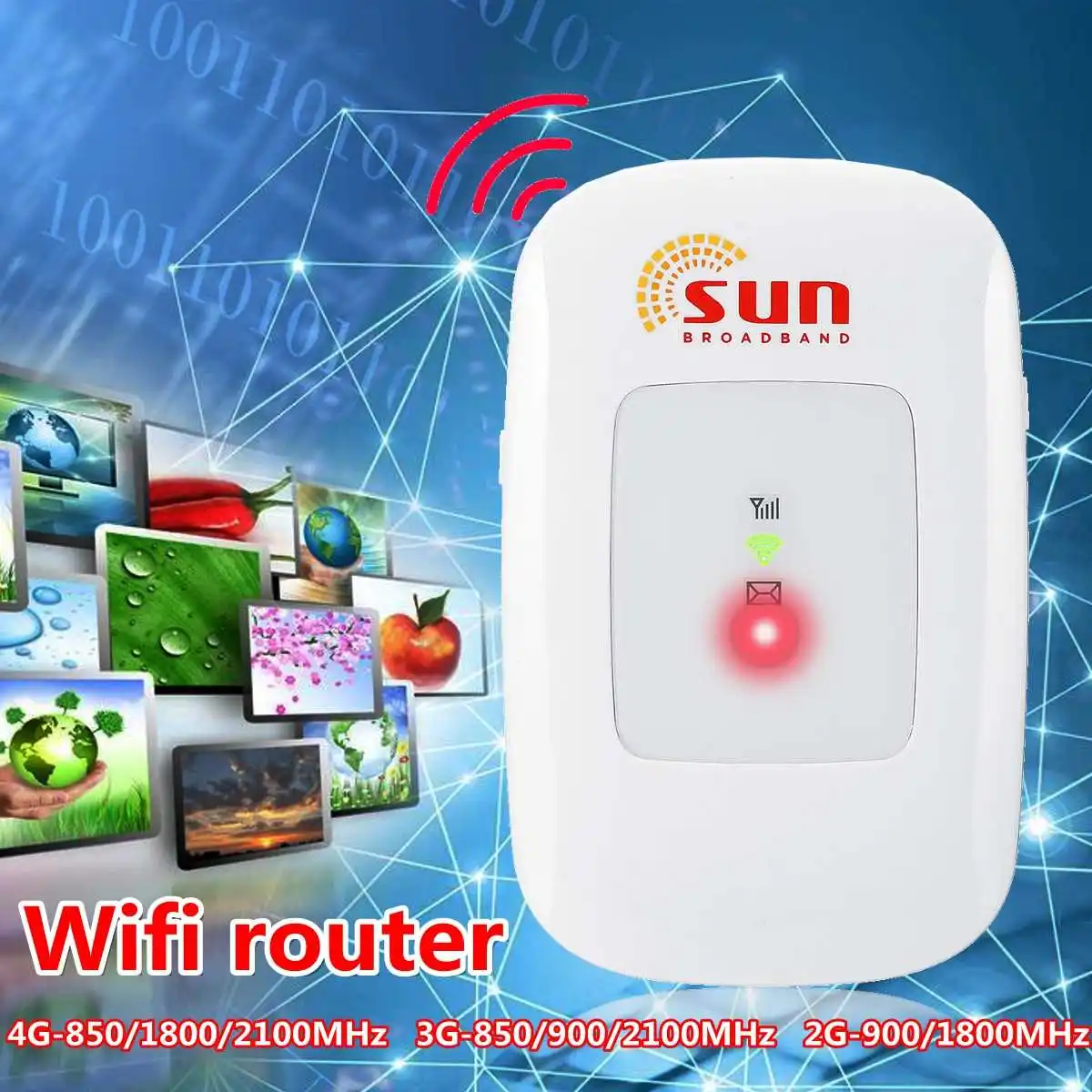 

Universal 4G 3G LTE Portable WIFI Mobile Hotspot Wireless Router for Mobile Phone Tablet PC
