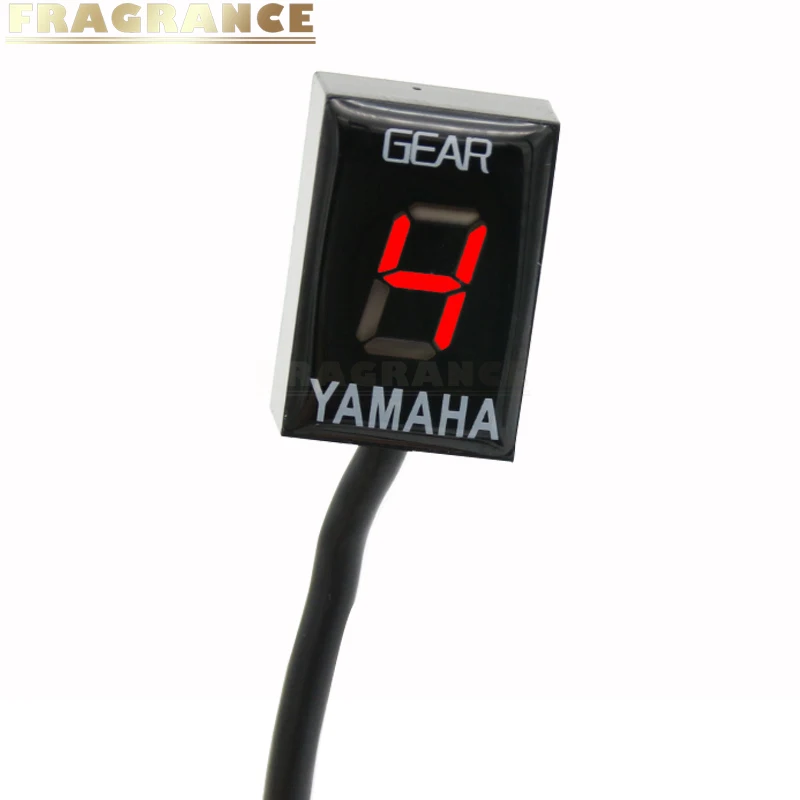 Мотоцикл скорость шестерни Дисплей Палец plug and play для Yamaha FZ6 не-ABS 1998-2012 индикатор оборудования 1-6 цифровой мультиметр - Color: Red