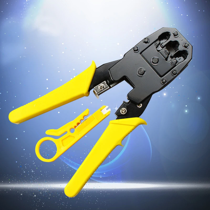 The SK 178 Portable Network Wire Cable Crimper Yellow Crimping