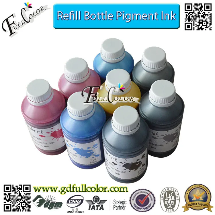 8 color 500ml bottle pigment ink