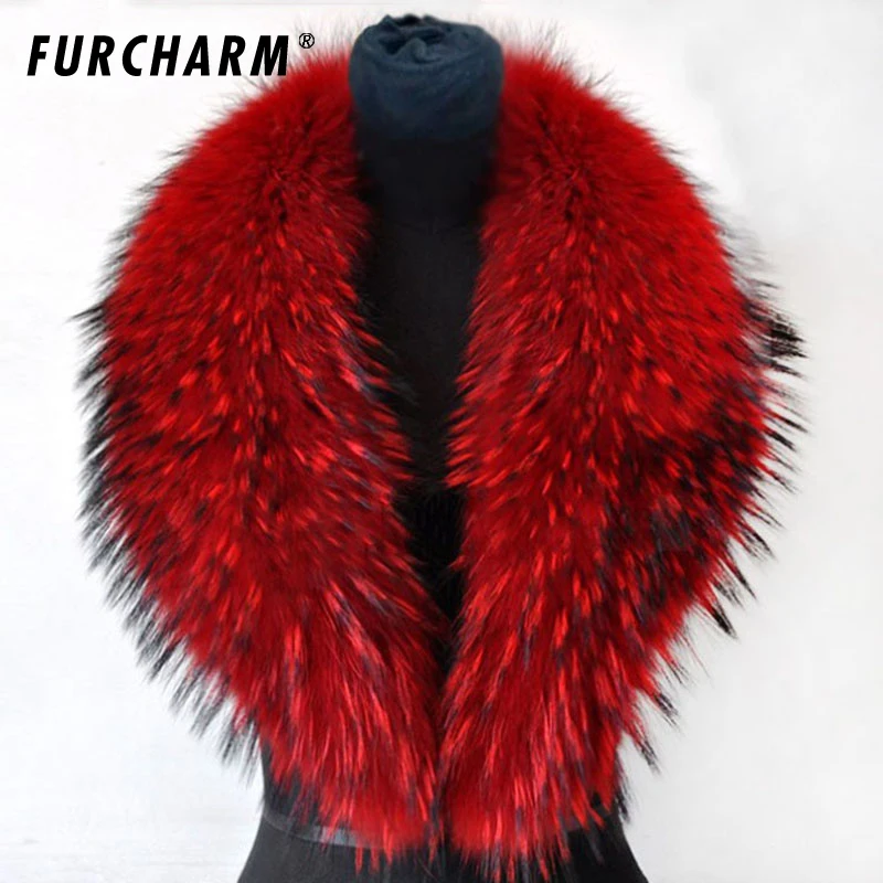 Женские шарфы и воротник из 100% натурального меха енота 80/90/100 см зима 2018|fur collar|raccoon