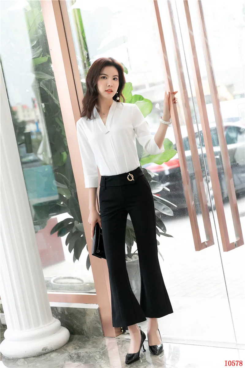 Women Work Blouses Ladies Pant 