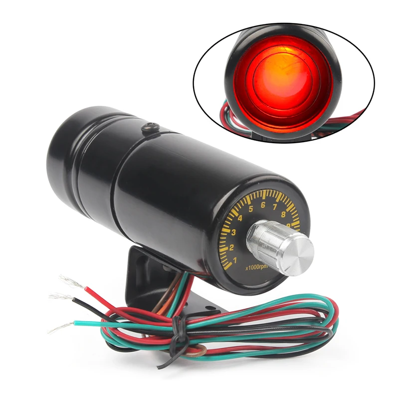 

Speed Alarm Lamp Tube Black Case Red Light Security Vehicle Electronic 4/6/8GANG