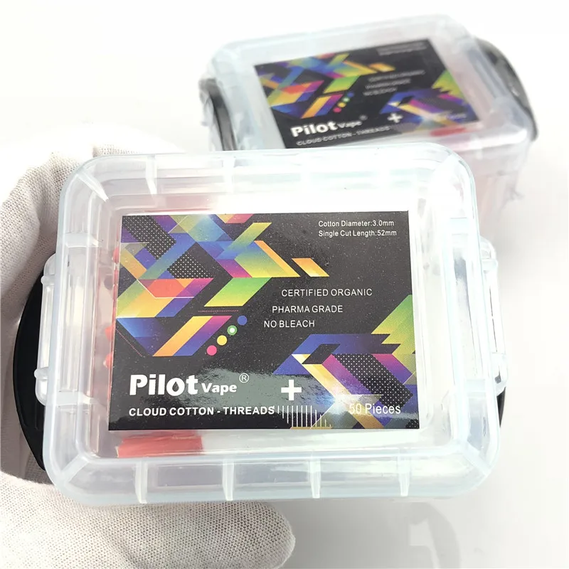 

Pilot Vape 50 Piece/Box Lace Cotton E-Cigarette Vape Cotton for RDA RDTA Atomizer 5box/lot wholesale