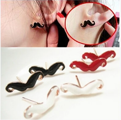 Ea588 Jewelry Whole 2018 New Gift Fashion Bijoux Vintage Cute Ea588 Jewelry Whole 2018 New Gift Fashion Bijoux Vintage Cute Y Moustache Mustache Earrings Female Charm In Stud From