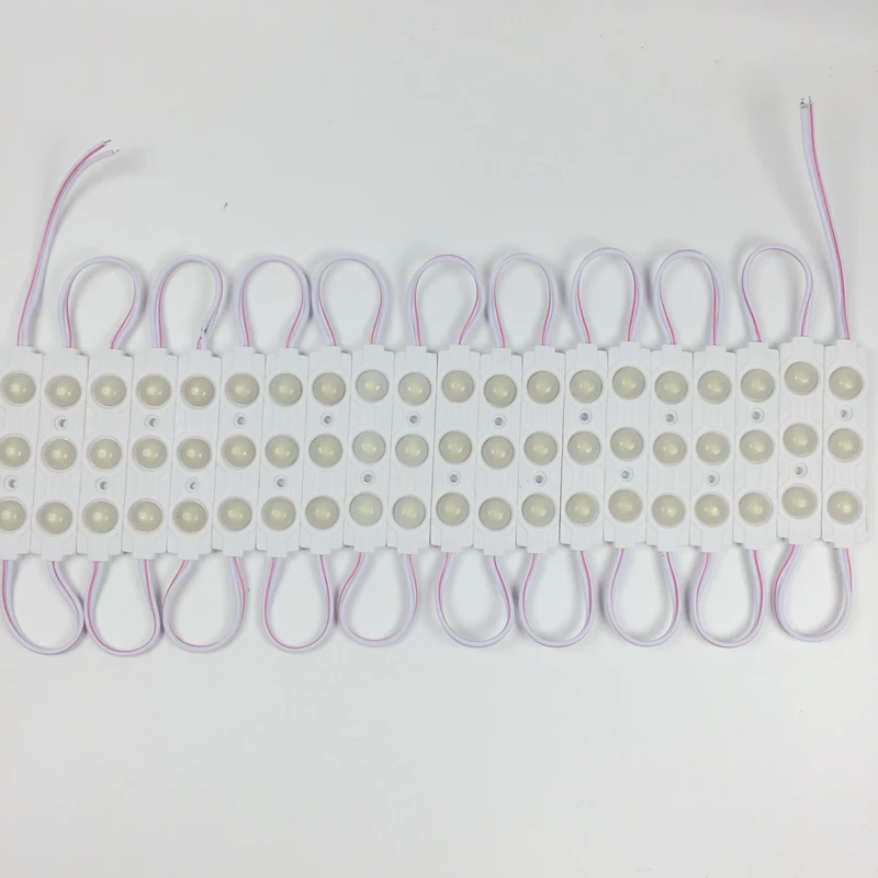 10 шт./лот Новое поступление 5730 5630 Светодиодный модуль DC12V 3 светодиодный s Водонепроницаемый IP65 1,5 Вт, холодный белый, СВЕТОДИОДНЫЙ знак для магазина баннер