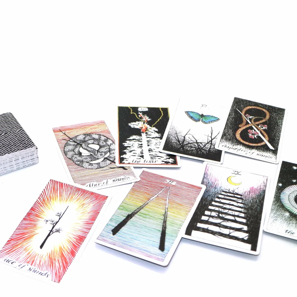 Дикая неизвестная колода карт Таро красивый дизайн мастер-класса-электронная книга, руководство для личного использования настольные игры, карты игры