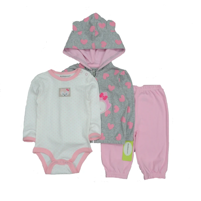 Комплекты одежды для малышей Одежда для новорожденных мальчиков и девочек хлопковые комбинезоны с длинными рукавами и круглым вырезом для малышей, унисекс, эксклюзивная одежда