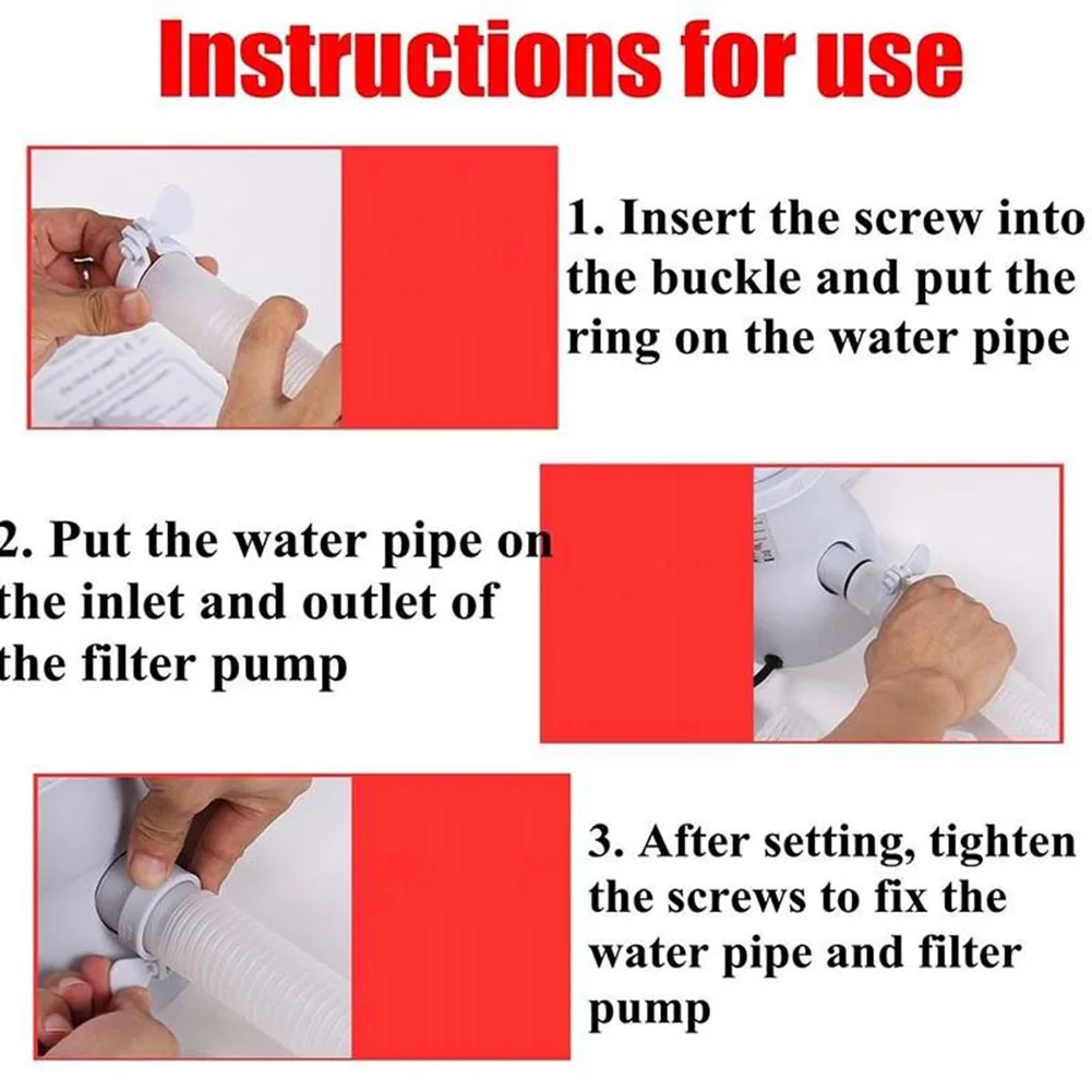 

220V Electric Swimming Pool Filter Pump for Above Ground Pools Cleaning Tool MDJ998