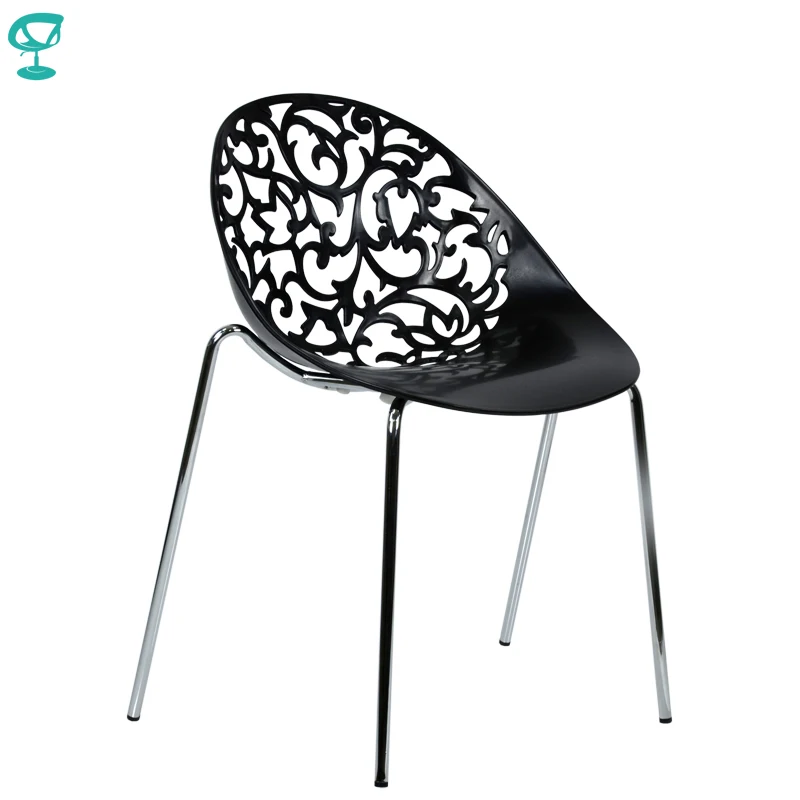94971 Barneo N-223 кухонный стул пластиковый стул черный стул для улицы мебель для кафе стул для кафе уличный стул для летника пластик в Казахстан мебель в Белоруссию по России