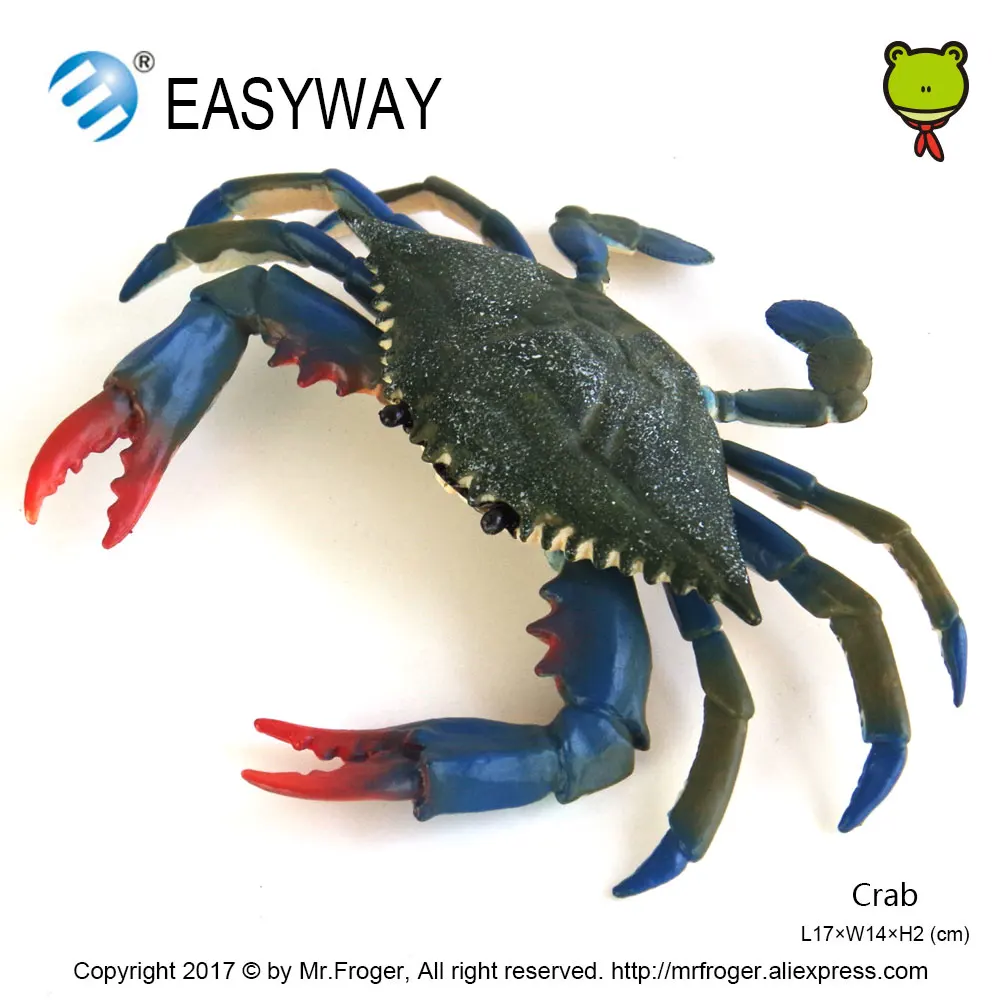 Модель морепродуктов EASYWAY Имитация животных пластиковая игрушка краб экшн