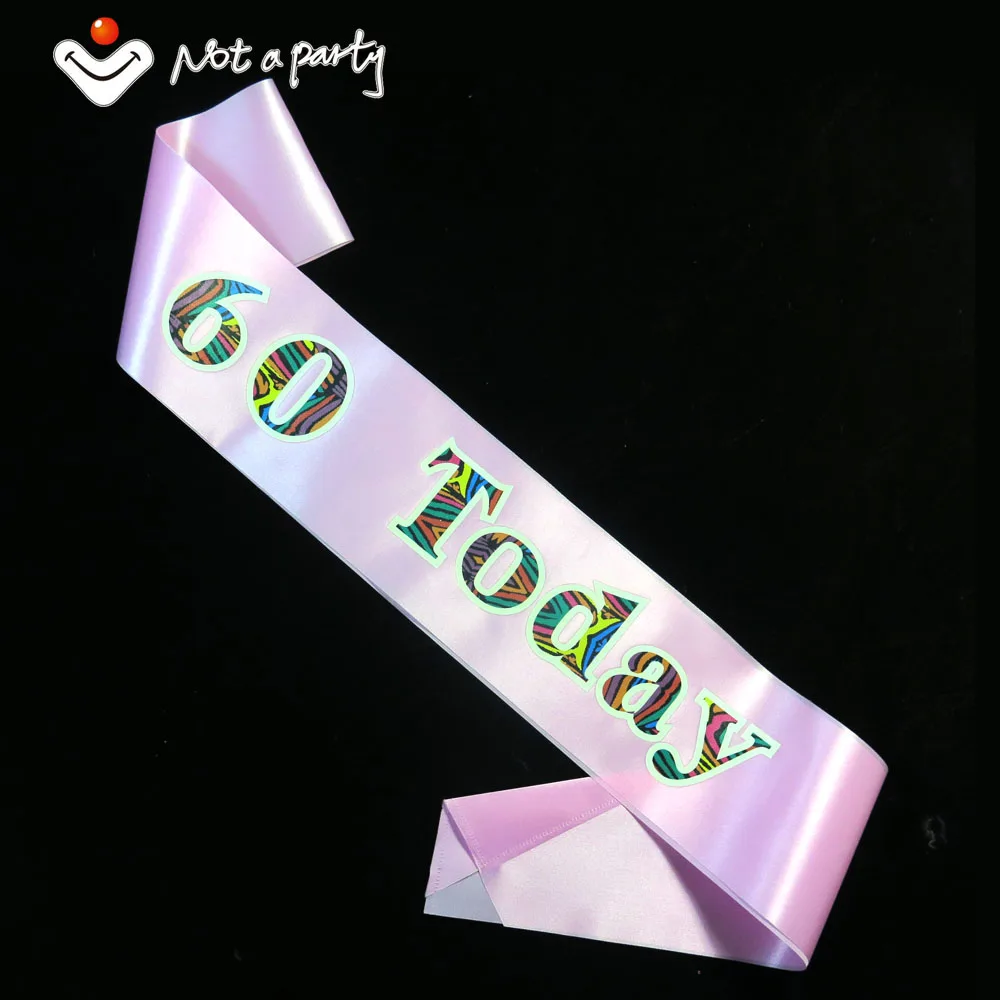 

3pcs adult game fun birthday sash 21 30 40 50 60 today adult ceremony birthday gift event party supplies birthday decoration