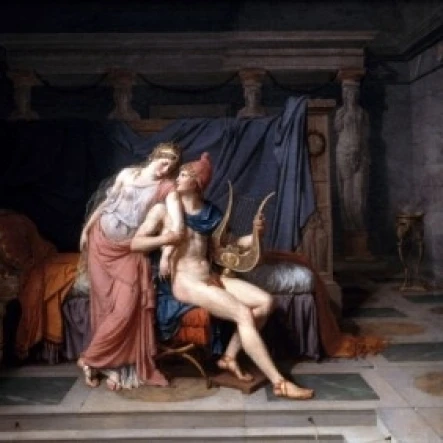 Paris and Helen by Jacques Louis David  (1748-1825)  France  Paris  Musee du Louvre Poster Print (24 x 36)