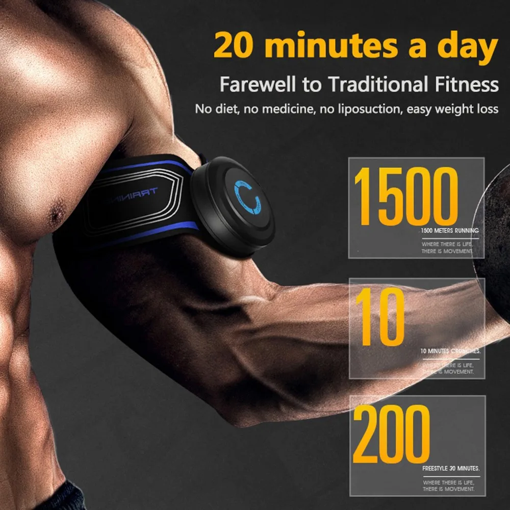 Abdominal Muscle Trainer Massage Stimulator Body Slimming Machine Fat Burning Fitness Training Workout Body Building