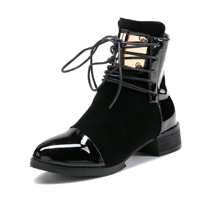 Épais Extérieur Commerce Bottes 2018 Velours Nouveau Noir Ljj Martin De Chaussons Avec Section 1203 Simple Femmes Hiver qYfwzfp