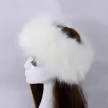 Новая модная зимняя женская шапка Skullies эластичные шапочки для девочек толстые теплые шапки Лыжные шапки головные уборы из искусственного лисьего меха плюшевые шапки