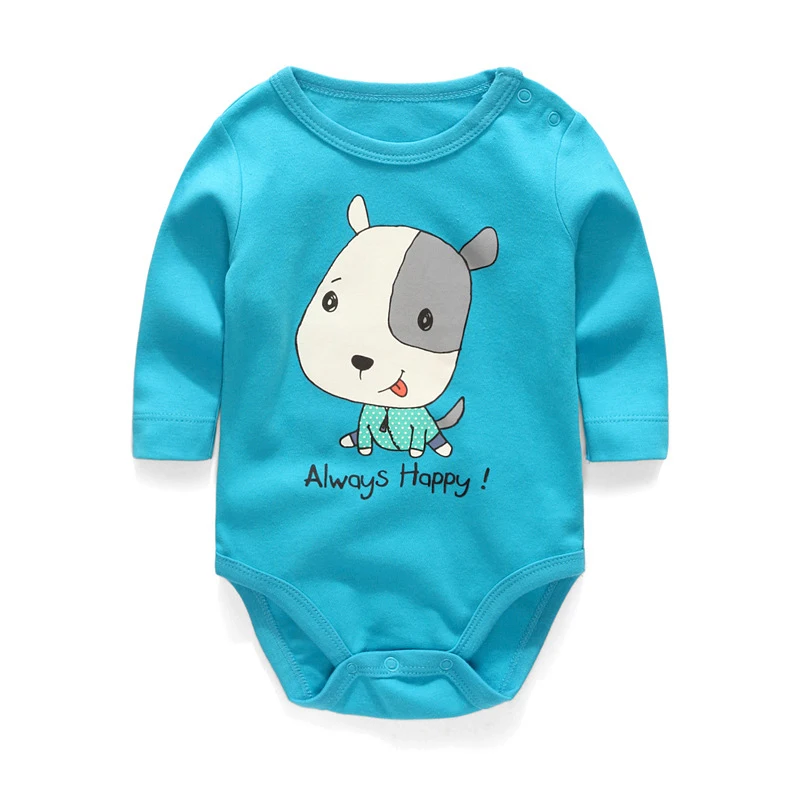 

Baby boy romper 2018 newborn baby clothing cotton long sleeves body suits O-neck cartoon dog infant clothes