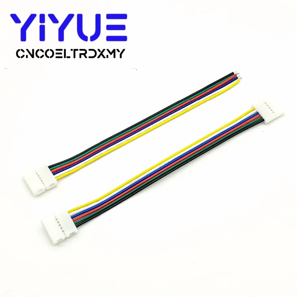 RGBWW Светодиодная лента Разъем 6pin 12 мм Бесплатная Сварка 5 шт./лот для RGB + CCT