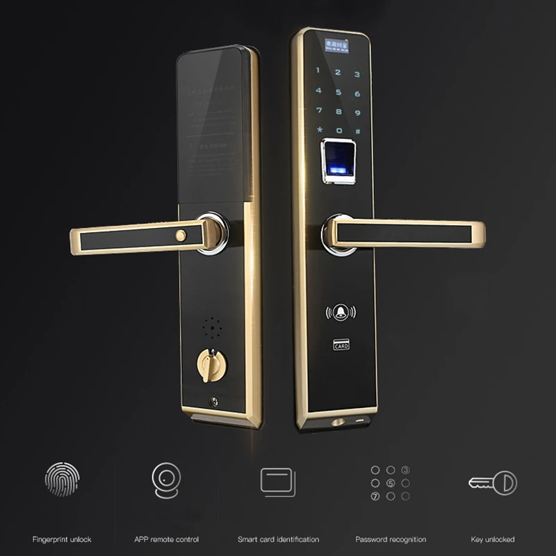 

Digital Fingerprint Lock Security Door Home Password Remote Intelligent Electronic IC Lock