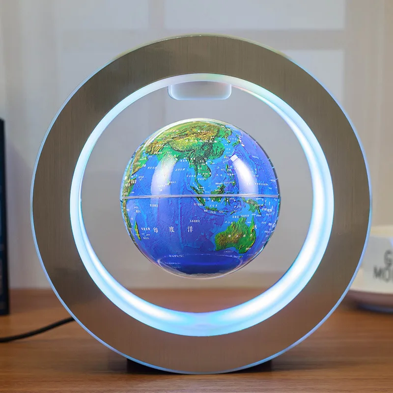 

Magnetic levitating lamp 4" circular globe Creative novelty lights Levitation floating globe Novelty gifts Chrismas lights