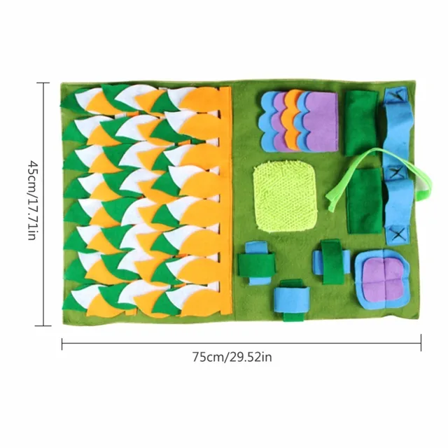 45*75 cm  Dog Pet Snuffle Mat Washable Training Blanket Dog Smelling Mat Puppy Pat Dogs Cats Playing Mats House Beds Wholesale