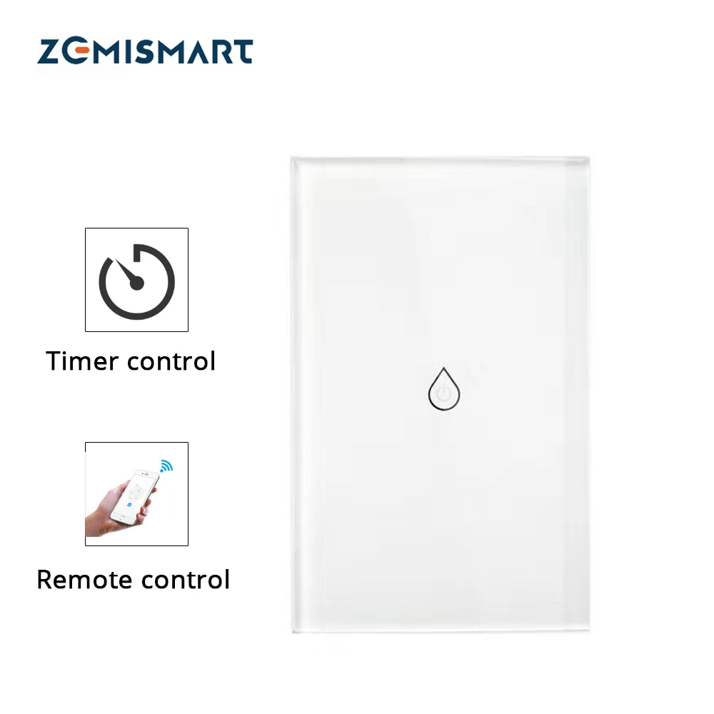 Interruptor do Aquecedor de Água Inicial do Google Padrão dos Eua Temporizador ao ar Wi fi Inteligente da Caldeira Switches Alexa Voice 4g Aplicativo Touch Panel Livre Controle
