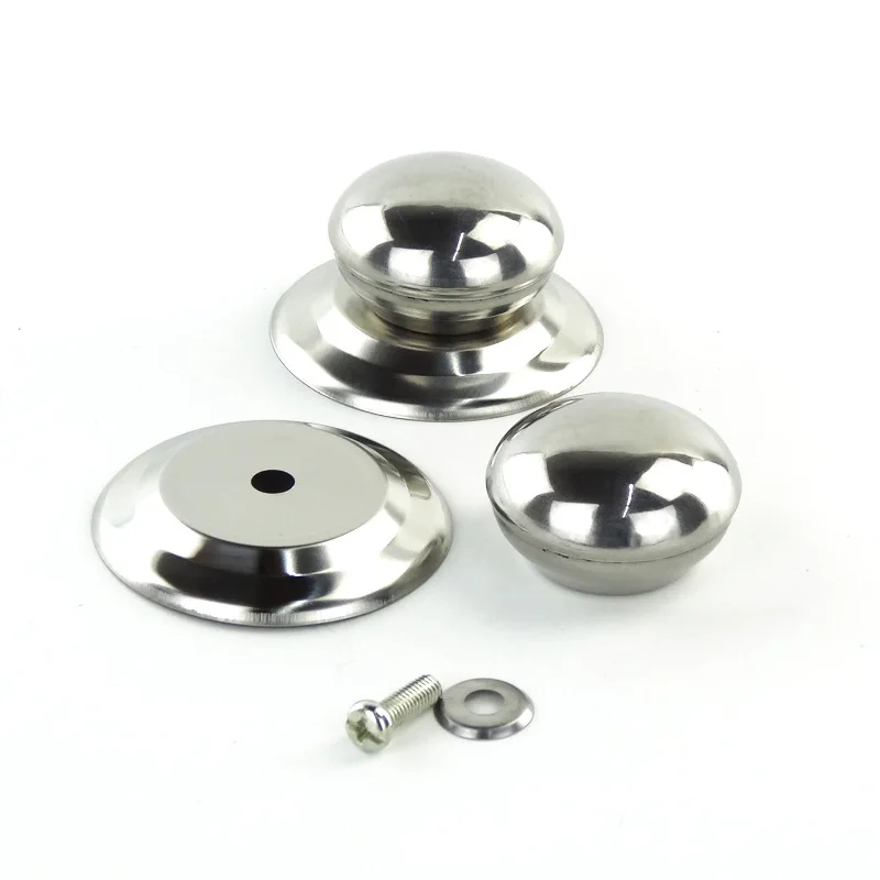 Replaceable Stainless steel Pan Pot Glass Lid Cover Handle Knob Handgrip Grip
