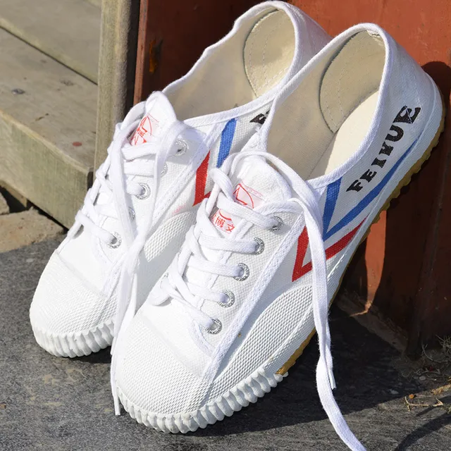 Feiyue Обувь Боевых искусств Тай-чи кунг-фу Ушу Таэквондо Каратэ Обувь Спортивная Подготовка Кроссовки черно-белый