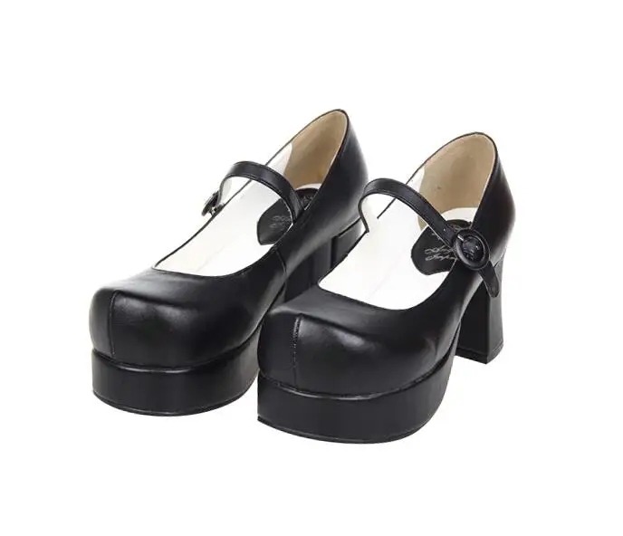 Mujeres Lolita Impresión Zapatos Angelical A 7 wine brown Mano Cosplay Flock Bombas Cm 5 Black Hecho Del 47 Vestido 33 Mujer Mori Tacones Red black Princesa Señora Partido Chica Pu Altos HH6r0nzW