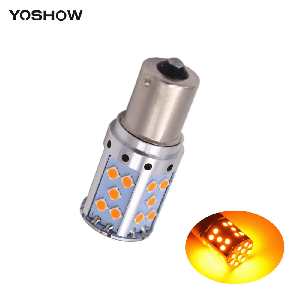 1PCS 1156 P21W BAU15S PY21W LED Canbus 3030 35 SMD NO Error Car Turn