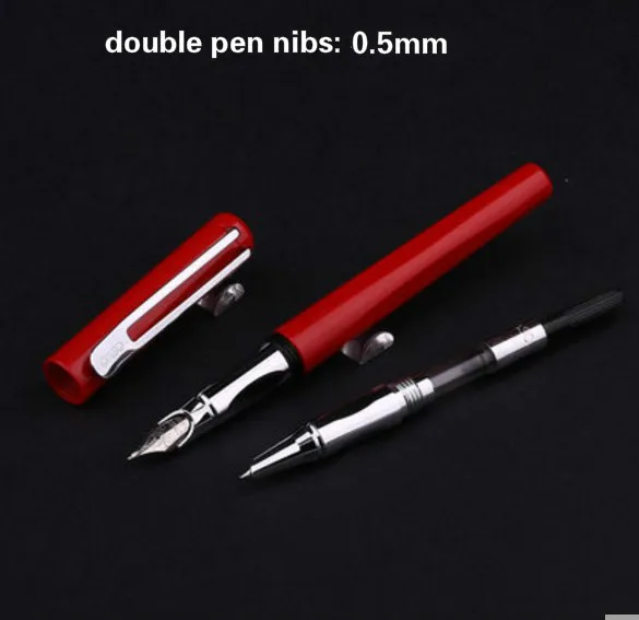 Высококачественная перьевая ручка Picasso, чернильная ручка, двойная ручка, 0,5 мм/0,38 мм, ручка для каллиграфии, деловой подарочный набор - Цвет: C2
