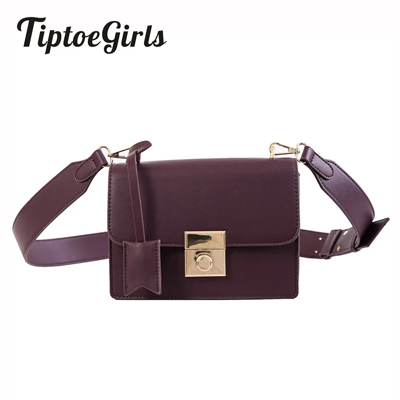 

Personality Lock Lock Small Square Bag Female New Fashion High Quality Wide Shoulder Strap Casual Wild Shoulder Messenger Bag