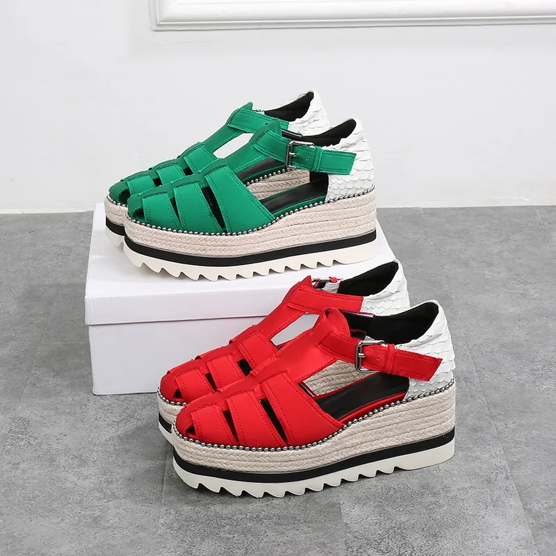 

New platform sandals chaussures femme ete 2019 gladiator sandals women
