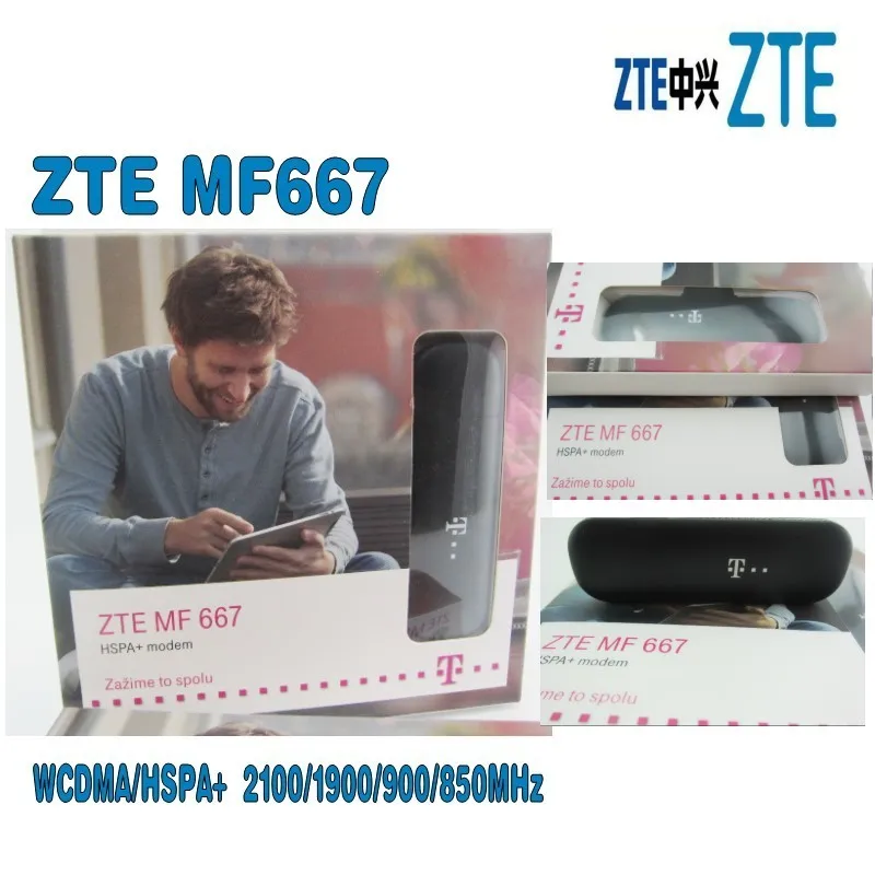 Партия 100 шт. ZTE MF667 разблокированный USB модем 3G WCDMA/HSPA + 2100/1900/900 МГц 850 Мбит/с|modem 3g|3g