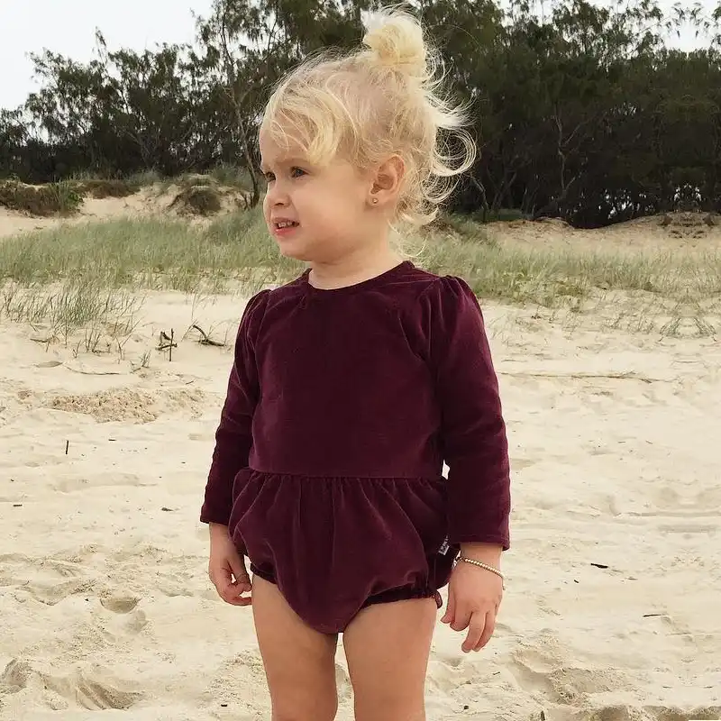 girls burgundy jumpsuit