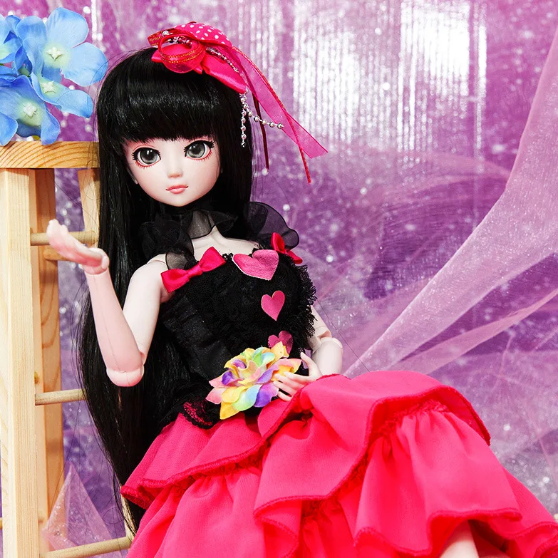 Модная игрушка Ночная Лолита принцесса розовая кожа 1/4 BJD кукла 18 шарнирных кукол Милая Алиса Йе кукла luoli макияж