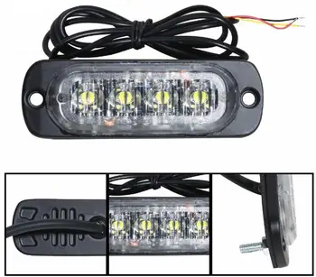 

Free shipping extra thin high bright car 3 watt led grill strobe light surface mount lighthead led lighthead led grill light