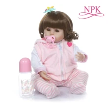 48 см Высокое качество мягкий силиконовый винил reborn Премиум ребенок Возрожденный ребенок Кукла brinquedos Для детей realista baby