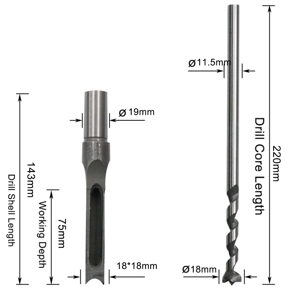 6-20 мм сверло с квадратным отверстием сверло с квадратным шнеком глаза долбежное стамеска для работы с деревом инструменты для столярных сверл