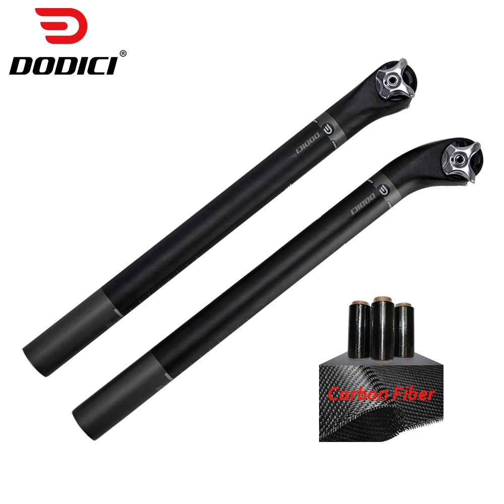 

DODICI Road bike ud matte gray full carbon fibre bicycle seatposts Mountain/Road Bicycle parts 27.2/30.8/31.6*350/400mm
