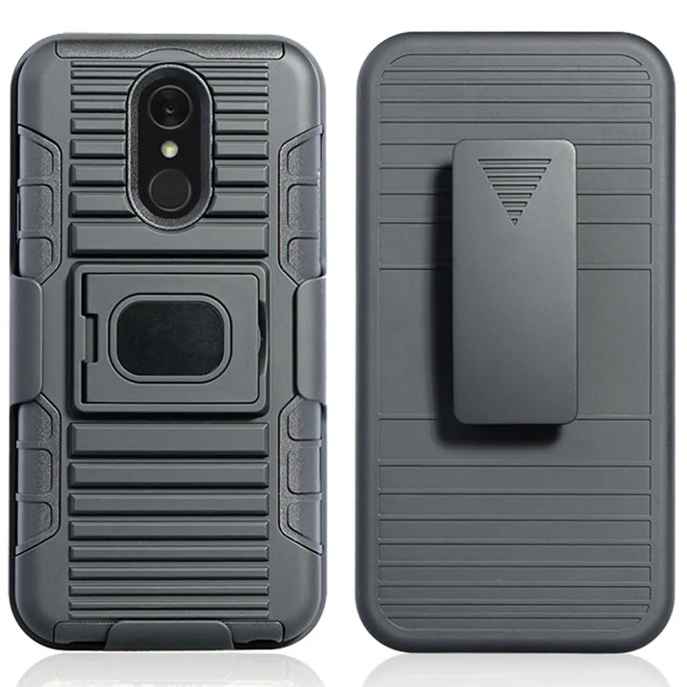 

For LG Q7 Case Heavy Duty Magnetic Ring Kickstand Armor Case With Swivel Belt Clip Holster Cover For LG Q7 / Q7+ Plus / Q7 Alpha
