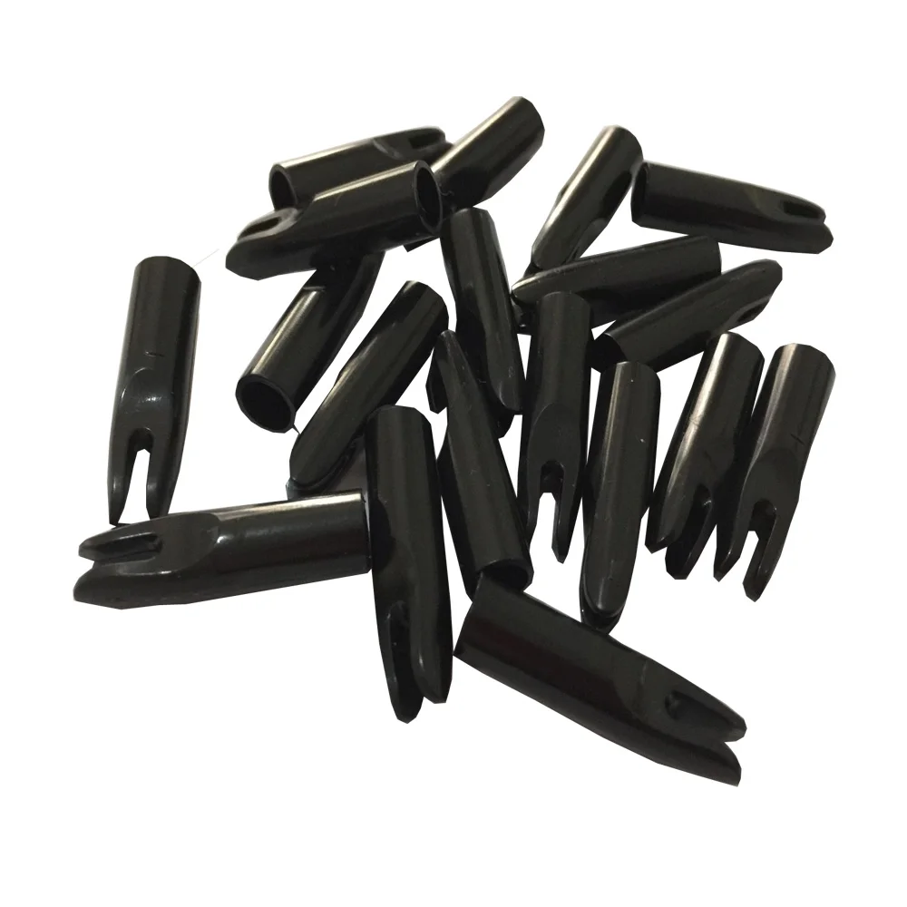 20PK Archery Hunting Compound Bow Arrow Nocks Plastic Nocks for OD 6